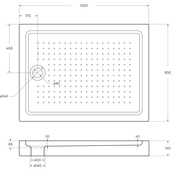 Поддон акриловый BelBagno 120х90 см TRAY-BB-AH-120/90-15-W фото 6