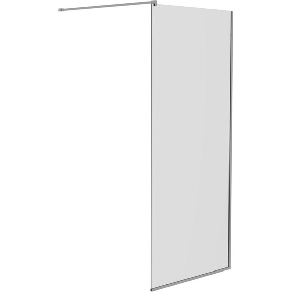 Душевая перегородка Mirsant Walk in 90 см с аксессуарами (стекло 8 мм) хром/прозрачное - 6 Душевая перегородка Mirsant Walk in 90 см с аксессуарами (стекло 8 мм) хром/прозрачное фото 6