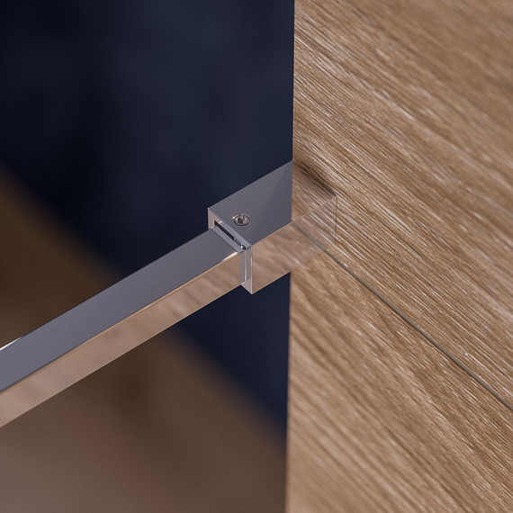 Душевая перегородка Mirsant Walk in 90 см с аксессуарами (стекло 8 мм) хром/прозрачное - 4 Душевая перегородка Mirsant Walk in 90 см с аксессуарами (стекло 8 мм) хром/прозрачное фото 4