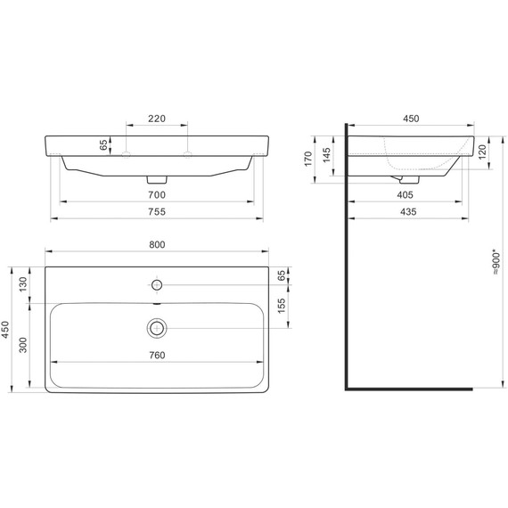 Тумба подвесная с раковиной Акватон Сканди 80 см 1A283001SDZ90, белый/дуб рустикальный фото 16