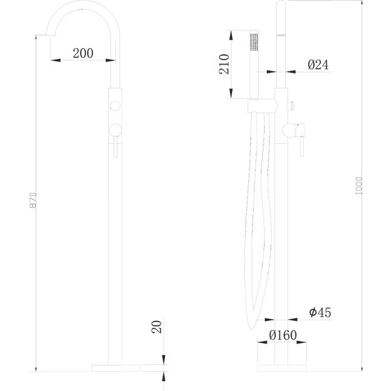 Смеситель для ванны Abber Wasser Kreis AF8115NG, никель, Цвет производителя: никель - 6 Смеситель для ванны Abber Wasser Kreis AF8115NG, никель, Цвет производителя: никель фото 6