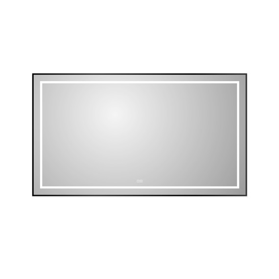 Зеркало BelBagno 140x80 см SPC-KRAFT-1400-800-LED-TCH-WARM-NERO фото 