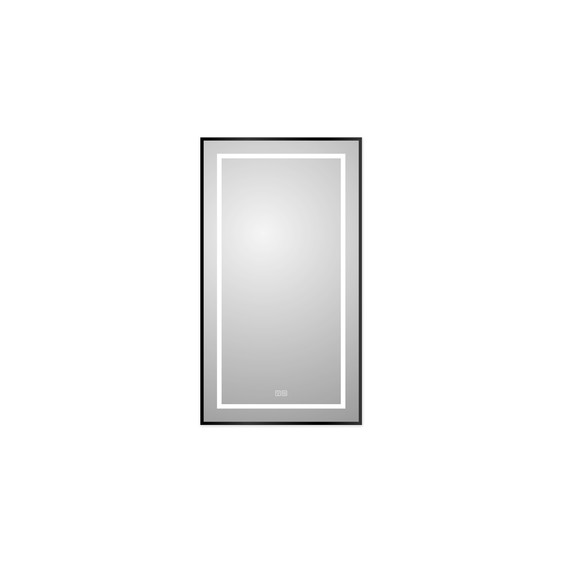 Зеркало BelBagno 50x90 см SPC-KRAFT-500-900-LED-TCH-WARM-NERO фото 