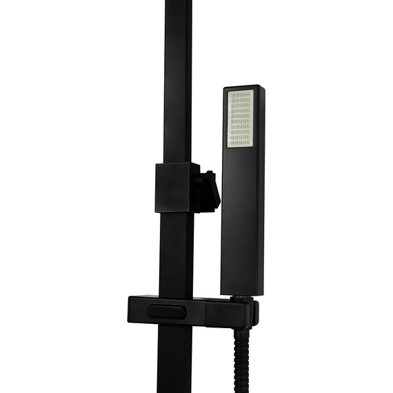 Душевая стойка BelBagno Luce LUC-VSCM-NERO, черный матовый, Цвет производителя: чёрный матовый - 5 Душевая стойка BelBagno Luce LUC-VSCM-NERO, черный матовый, Цвет производителя: чёрный матовый фото 5