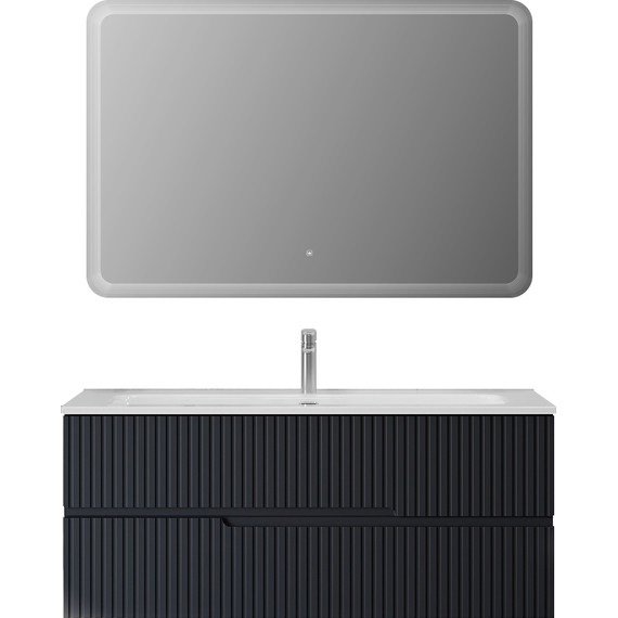 Тумба подвесная с раковиной Cezares DUET-N-1200-2C-SO-GR-P 120 см (раковина CZR-8073-120) grafito фото 12