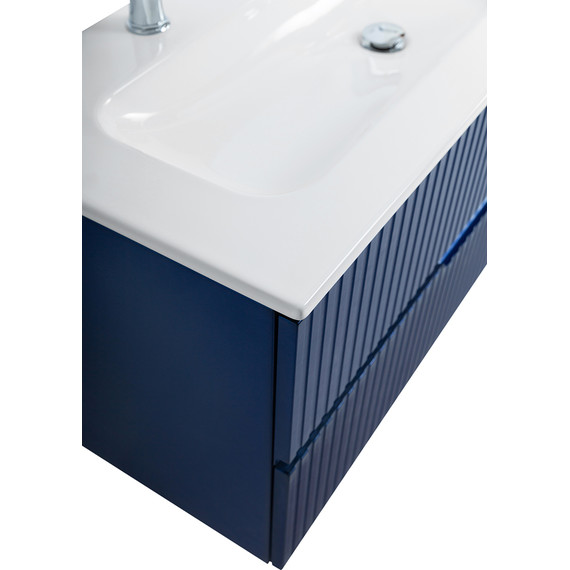 Тумба подвесная с раковиной Cezares DUET-N-1200-2C-SO-SPF-P 120 см (раковина CZR-8073-120-1-2) sapfiro фото 7