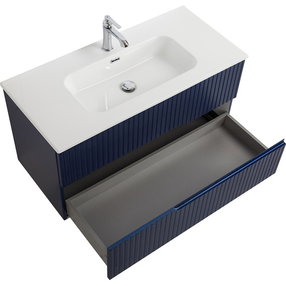 Тумба подвесная с раковиной Cezares DUET-N-1000-2C-SO-SPF-P 100 см (раковина CZR-8095-100) sapfiro фото 3