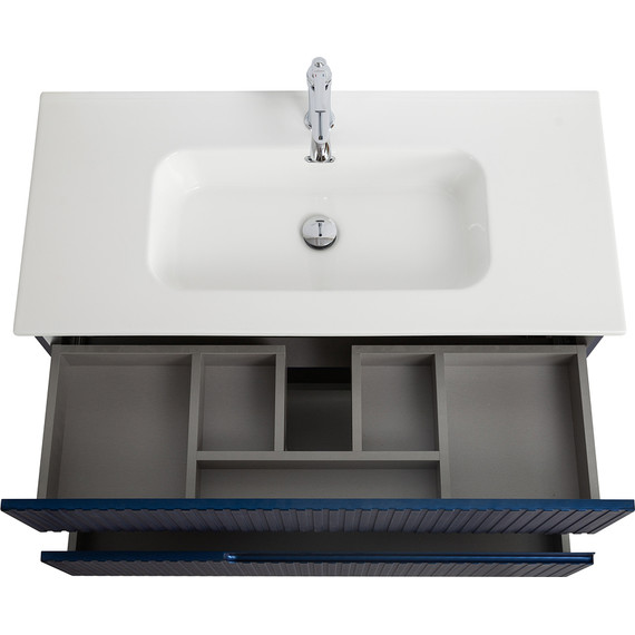 Тумба подвесная с раковиной Cezares DUET-N-1000-2C-SO-SPF-P 100 см (раковина CZR-8095-100) sapfiro фото 4