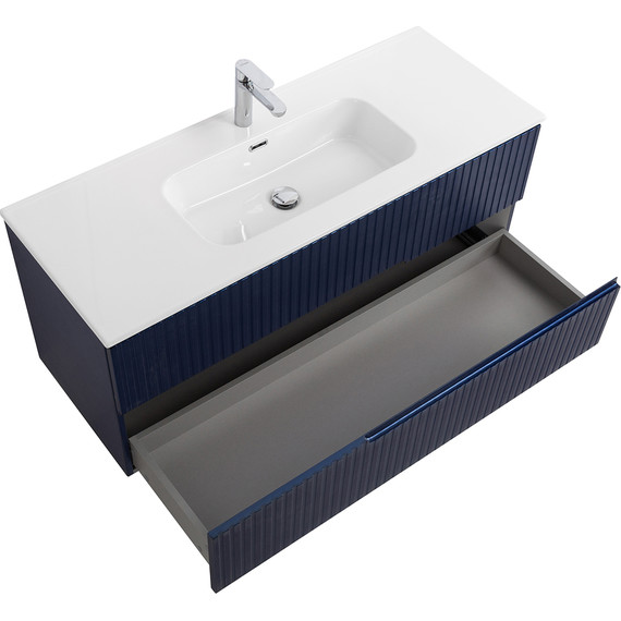 Тумба подвесная с раковиной Cezares DUET-N-1200-2C-SO-SPF-P 120 см (раковина CZR-8095-120) sapfiro фото 3