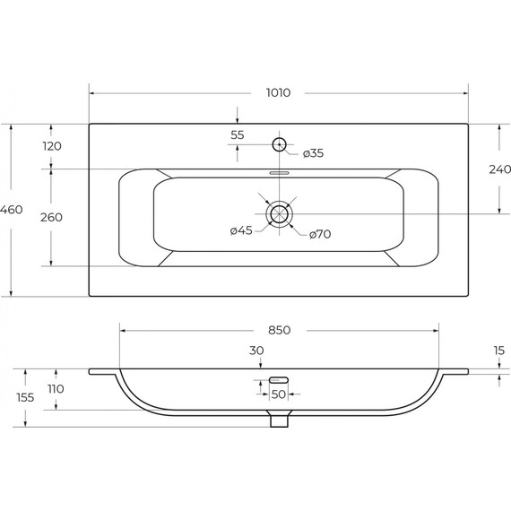 Тумба подвесная с раковиной Cezares DUET-N-1000-2C-SO-PS-P 100 см (раковина CZR-8073-100) фисташковый софт фото 12