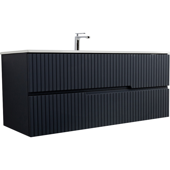 Тумба подвесная с раковиной Cezares DUET-N-1200-2C-SO-GR-P 120 см (раковина CZR-8073-120) grafito фото 7