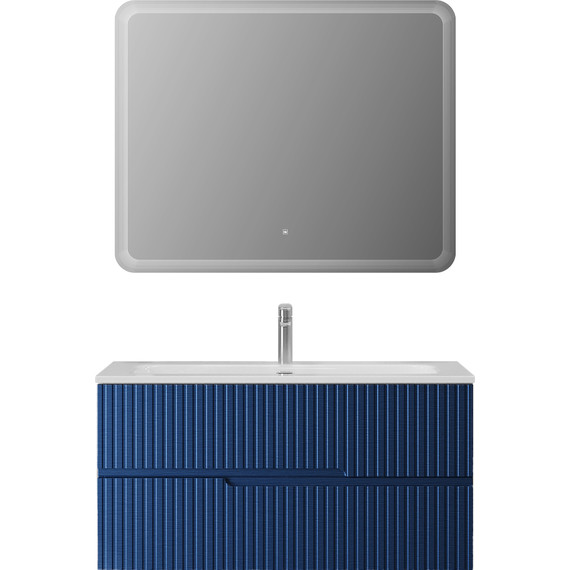 Тумба подвесная с раковиной Cezares DUET-N-1000-2C-SO-SPF-P 100 см (раковина CZR-8073-100) sapfiro фото 10