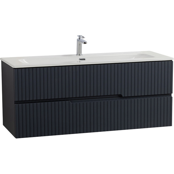 Тумба подвесная с раковиной Cezares DUET-N-1200-2C-SO-GR-P 120 см (раковина CZR-8073-120) grafito фото 2