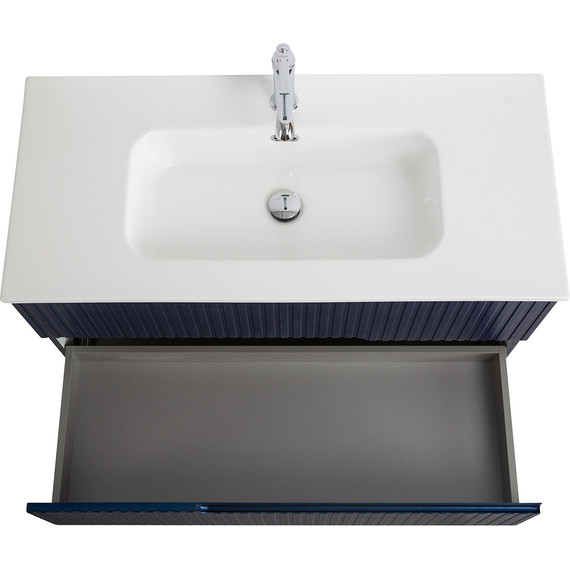 Тумба подвесная с раковиной Cezares DUET-N-1000-2C-SO-SPF-P 100 см (раковина CZR-8095-100) sapfiro фото 6