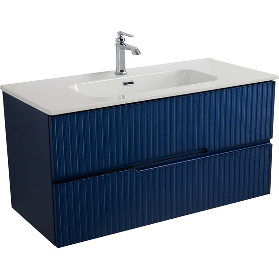 Тумба подвесная с раковиной Cezares DUET-N-1000-2C-SO-SPF-P 100 см (раковина CZR-8095-100) sapfiro фото 2