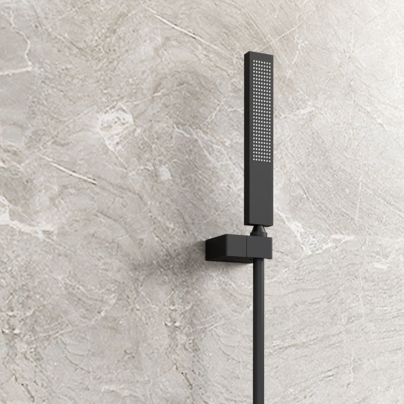 Душевая система для ванны с термостатом Vincea Futura VSFW-2F110TMB, чёрный - 3 Душевая система для ванны с термостатом Vincea Futura VSFW-2F110TMB, чёрный фото 3