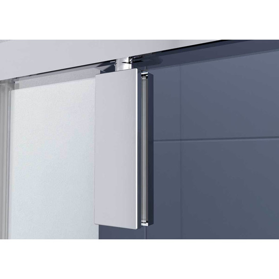 Душевое ограждение Vincea Penta 90x90 см VSP-3P900CLGM, вороненая сталь/прозрачное фото 4