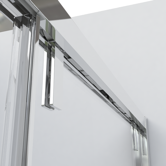 Душевое ограждение Vincea Lugano 130x100 см VSR-1L1013CLGM-1 (стекло 8 мм), вороненая сталь/прозрачное фото 2