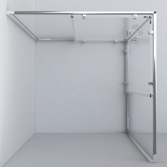 Душевое ограждение Vincea Garda 120x80 см VSS-1G8012CLG, брашированное золото/прозрачное фото 4