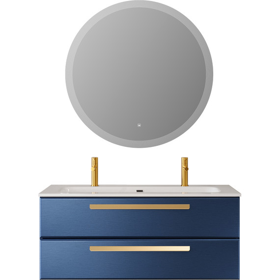 Тумба подвесная с раковиной Cezares ECO-CER-N-1200-2C-SO-SPF-P 120 см (раковина CZR-8073-120-1-2) sapfiro фото 7