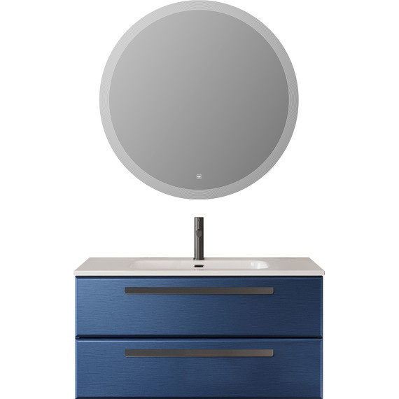 Тумба подвесная с раковиной Cezares ECO-CER-N-1000-2C-SO-SPF-P 100 см (раковина CZR-8095-100) sapfiro фото 15