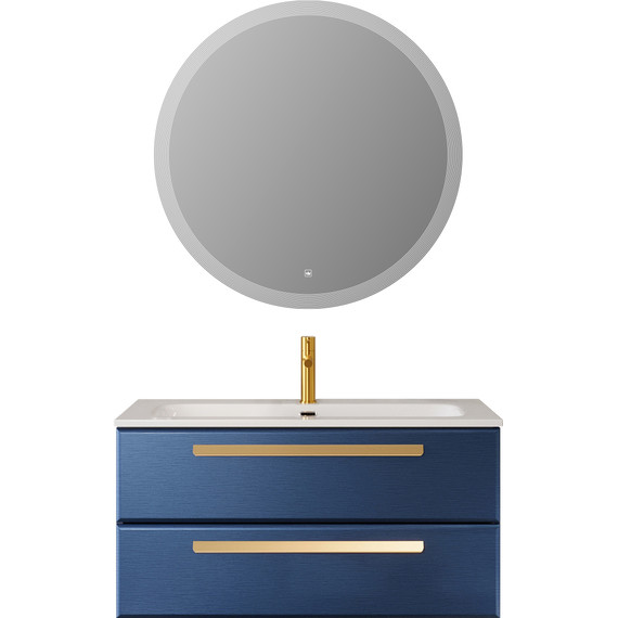 Тумба подвесная с раковиной Cezares ECO-CER-N-1000-2C-SO-SPF-P 100 см (раковина CZR-8073-100) sapfiro фото 15