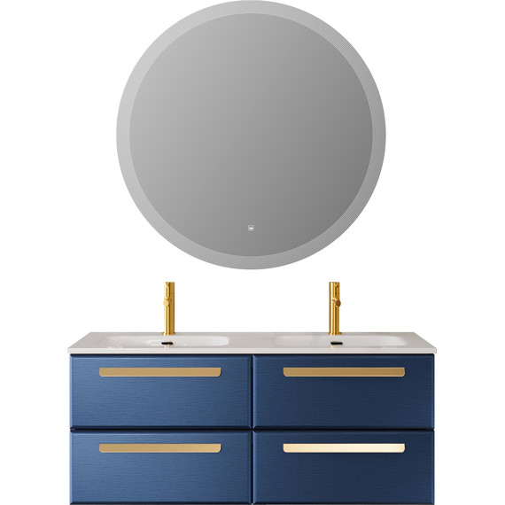 Тумба подвесная с раковиной Cezares ECO-CER-N-1200-4C-SO-2-SPF-P 120 см (раковина CZR-8073-120-2) sapfiro фото 14