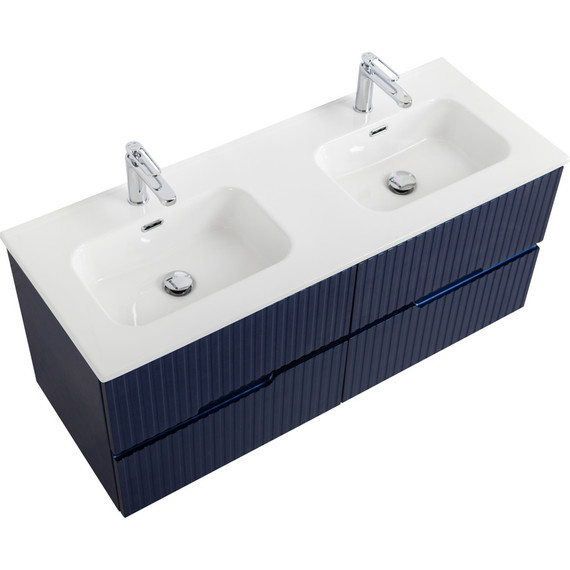 Тумба подвесная с раковиной Cezares DUET-N-1200-4C-SO-2-SPF-P 120 см (раковина CZR-8095-120-2) sapfiro - 5 Тумба подвесная с раковиной Cezares DUET-N-1200-4C-SO-2-SPF-P 120 см (раковина CZR-8095-120-2) sapfiro фото 5