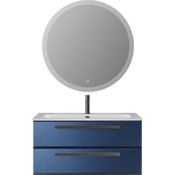 Тумба подвесная с раковиной Cezares ECO-CER-N-1000-2C-SO-SPF-P 100 см (раковина CZR-8073-100) sapfiro фото 8