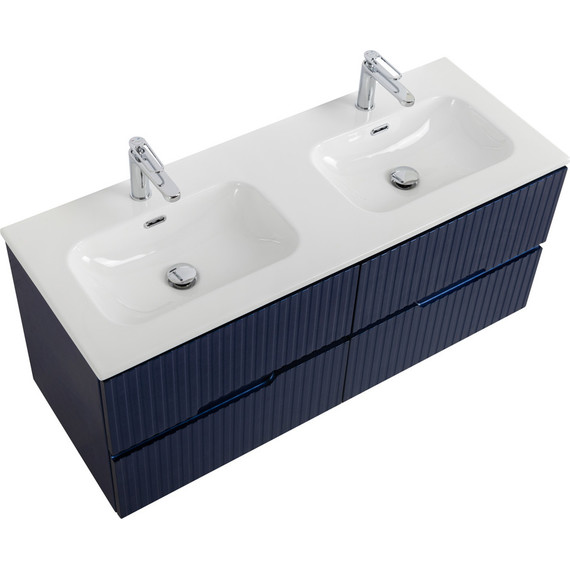 Тумба подвесная с раковиной Cezares DUET-N-1200-4C-SO-2-SPF-P 120 см (раковина CZR-8073-120-2) sapfiro - 6 Тумба подвесная с раковиной Cezares DUET-N-1200-4C-SO-2-SPF-P 120 см (раковина CZR-8073-120-2) sapfiro фото 6