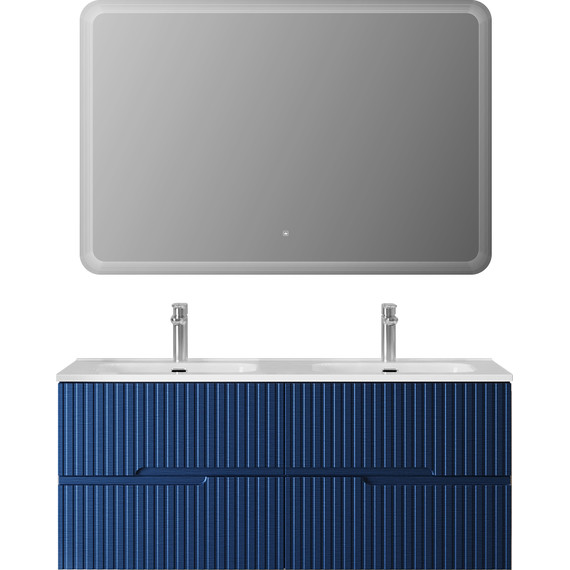 Тумба подвесная с раковиной Cezares DUET-N-1200-4C-SO-2-SPF-P 120 см (раковина CZR-8095-120-2) sapfiro - 8 Тумба подвесная с раковиной Cezares DUET-N-1200-4C-SO-2-SPF-P 120 см (раковина CZR-8095-120-2) sapfiro фото 8