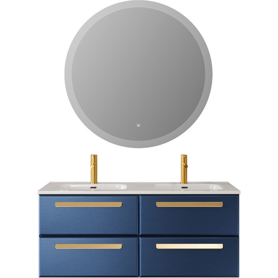 Тумба подвесная с раковиной Cezares ECO-CER-N-1200-4C-SO-2-SPF-P 120 см (раковина CZR-8095-120-2) sapfiro фото 14