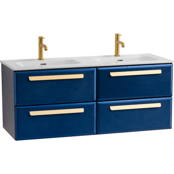 Тумба подвесная с раковиной Cezares ECO-CER-N-1200-4C-SO-2-SPF-P 120 см (раковина CZR-8073-120-2) sapfiro фото 2