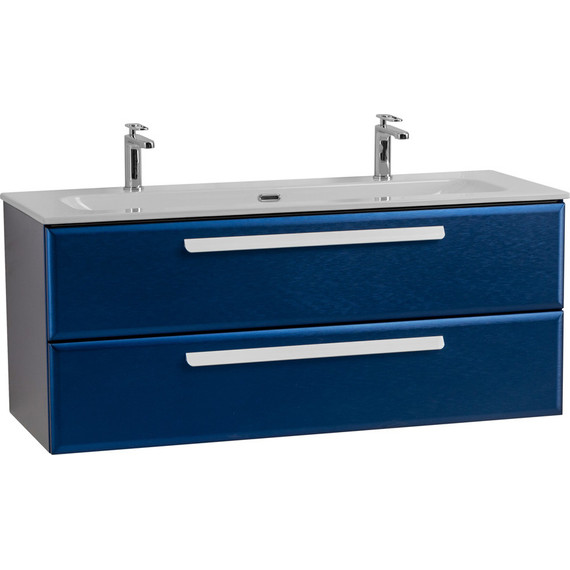 Тумба подвесная с раковиной Cezares ECO-CER-N-1200-2C-SO-SPF-P 120 см (раковина CZR-8073-120-1-2) sapfiro фото 2