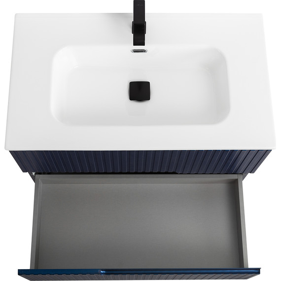 Тумба подвесная с раковиной Cezares DUET-N-800-2C-SO-SPF-P 80 см (раковина CZR-8095-80) sapfiro фото 6