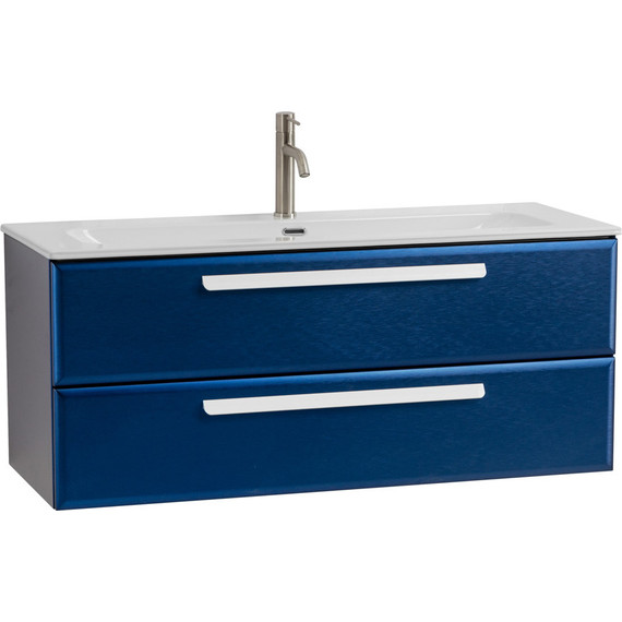 Тумба подвесная с раковиной Cezares ECO-CER-N-1200-2C-SO-SPF-P 120 см (раковина CZR-8073-120) sapfiro фото 2