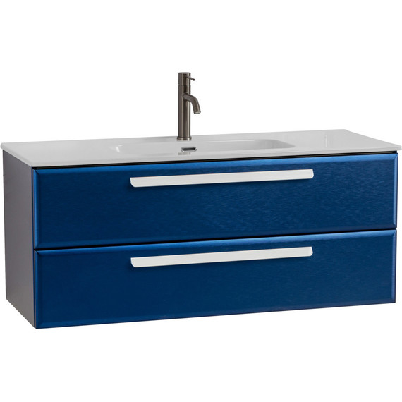 Тумба подвесная с раковиной Cezares ECO-CER-N-1200-2C-SO-SPF-P 120 см (раковина CZR-8095-120) sapfiro фото 2