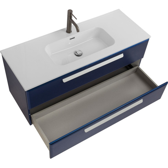 Тумба подвесная с раковиной Cezares ECO-CER-N-1200-2C-SO-SPF-P 120 см (раковина CZR-8095-120) sapfiro фото 3