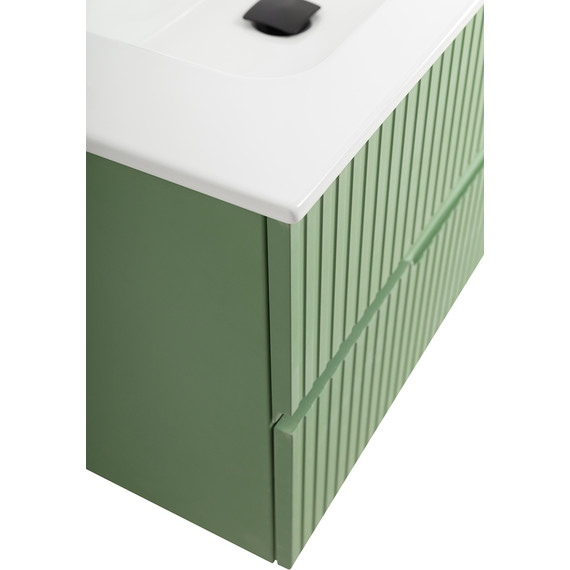 Тумба подвесная с раковиной Cezares DUET-N-800-2C-SO-PS-P 80 см (раковина CZR-8095-80) фисташковый софт - 7 Тумба подвесная с раковиной Cezares DUET-N-800-2C-SO-PS-P 80 см (раковина CZR-8095-80) фисташковый софт фото 7