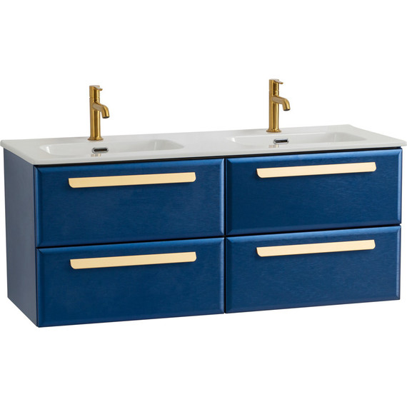 Тумба подвесная с раковиной Cezares ECO-CER-N-1200-4C-SO-2-SPF-P 120 см (раковина CZR-8095-120-2) sapfiro фото 2