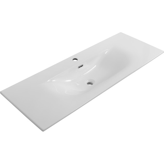 Тумба подвесная с раковиной BelBagno MARINO-CER-N-1200-2C-SO-BL-P 120 см, bianco lucido фото 3