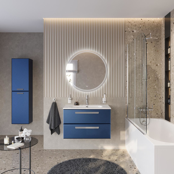 Тумба подвесная с раковиной Cezares ECO-CER-N-800-2C-SO-SPF-P 80 см (раковина CZR-8095-80) sapfiro фото 12