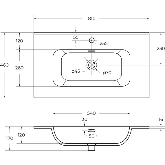 Тумба подвесная с раковиной Cezares ECO-CER-N-800-2C-SO-SPF-P 80 см (раковина CZR-8095-80) sapfiro фото 17