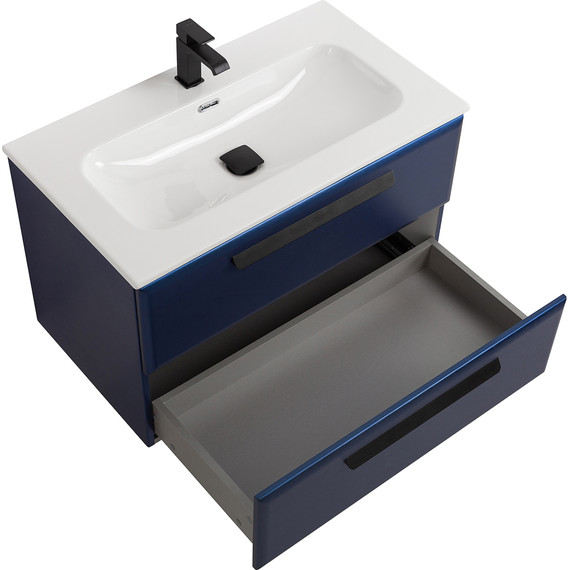 Тумба подвесная с раковиной Cezares ECO-CER-N-800-2C-SO-SPF-P 80 см (раковина CZR-8073-80) sapfiro - 4 Тумба подвесная с раковиной Cezares ECO-CER-N-800-2C-SO-SPF-P 80 см (раковина CZR-8073-80) sapfiro фото 4