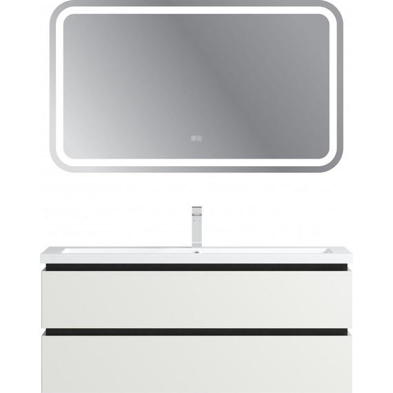 Тумба подвесная с раковиной Cezares PLANE-1200-2C-SO-BL 120 см (раковина CZR-8070-120) bianco lucido фото 10