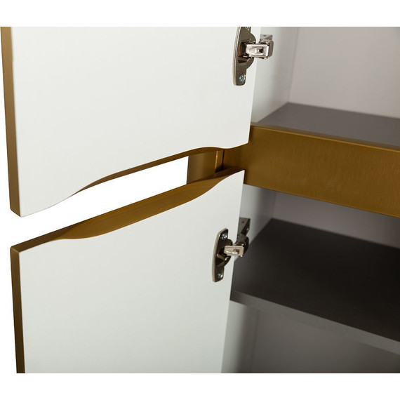 Пенал подвесной Cezares RELAX-1500-2A-SO-BORO-P 40 см, брашированное золото фото 6