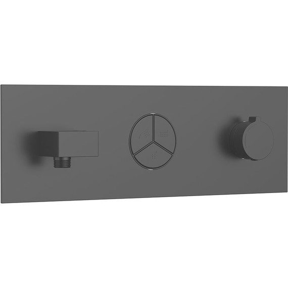 Душевая система для ванны Vincea VSFW-432TI3MB, чёрный - 10 Душевая система для ванны Vincea VSFW-432TI3MB, чёрный фото 10