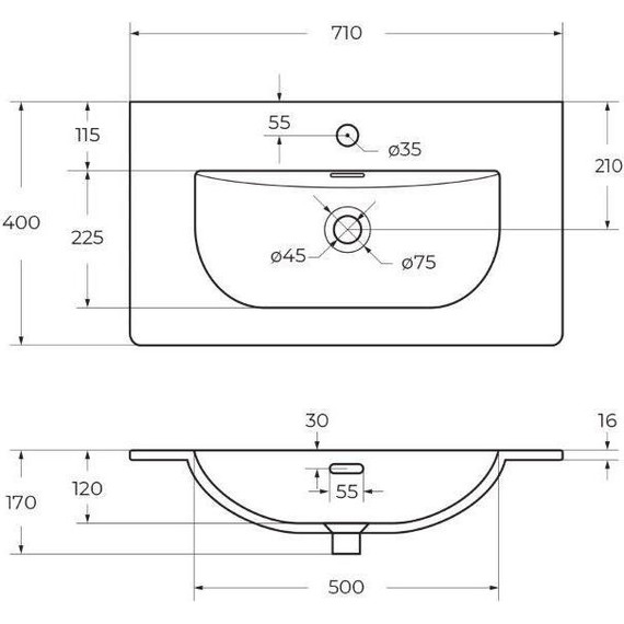 Тумба подвесная с раковиной BelBagno MARINO-CER-MINI-700-2C-SO-BO-P 70 см, bianco opaco - 7 Тумба подвесная с раковиной BelBagno MARINO-CER-MINI-700-2C-SO-BO-P 70 см, bianco opaco фото 7