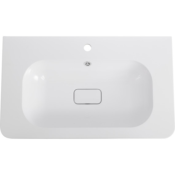 Тумба подвесная с раковиной Cezares RELAX-800-2C-SO-BL 80 см (раковина CZR-800/480-LV-MR-NV) bianco lucido фото 5