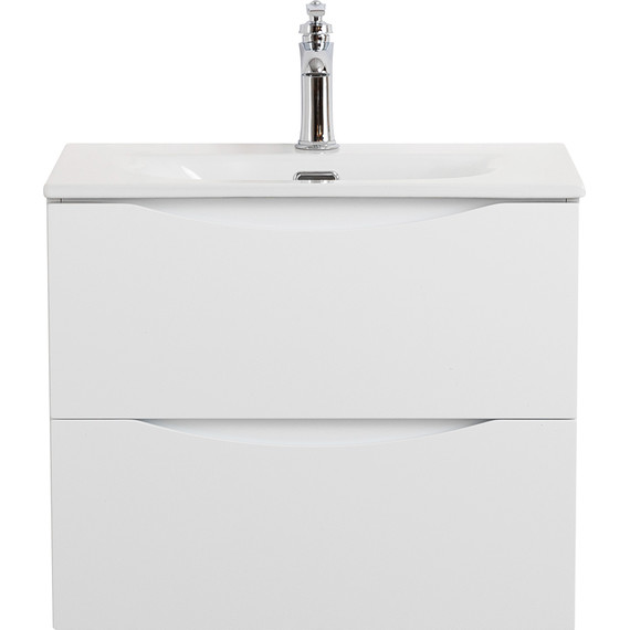 Тумба подвесная с раковиной BelBagno MARINO-CER-MINI-500-2C-SO-BO-P 50 см, bianco opaco фото 